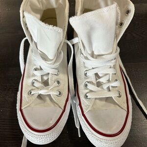 Converse White High-Top Sneakers